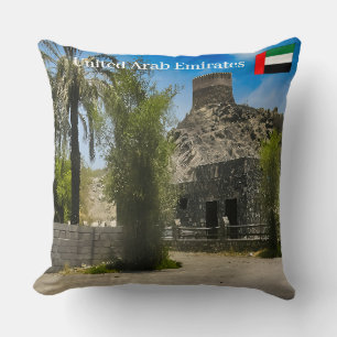 Coussin Paysage historique de la mosquée Al Bidya aux EAU