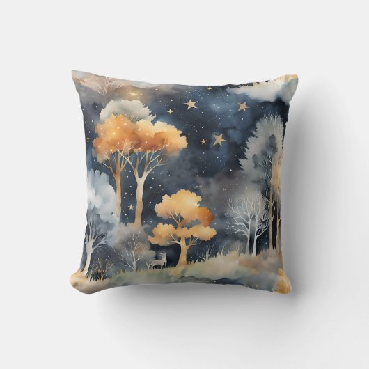 Coussin Paysage hivernal (Recto)
