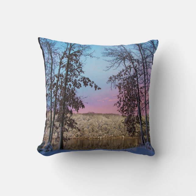 Coussin Paysage hivernal (Recto)