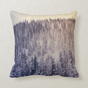 Coussin Paysage hivernal dégradant