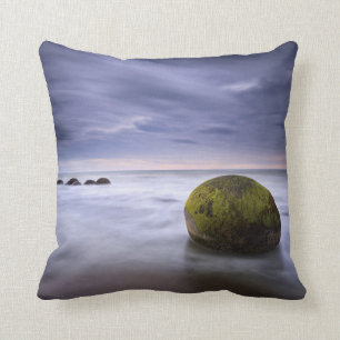Coussin Paysage marin de lever de soleil de rochers de