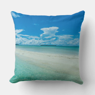 Coussin Paysage marin tropical bleu, Palaos