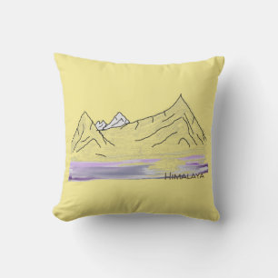 Coussin paysage matinal Himalaya / Himalayas