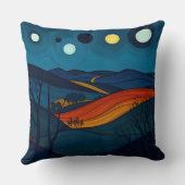 Coussin Paysage nocturne serein (Verso)
