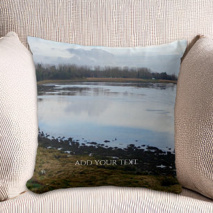 Coussin Paysage personnalisé avec photo et texte personnal