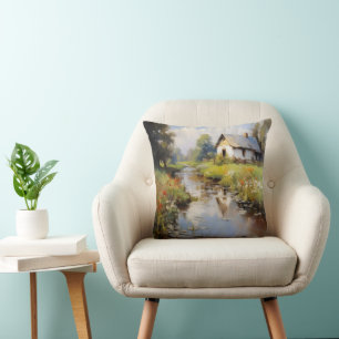Coussin Paysage rural Impressionnisme