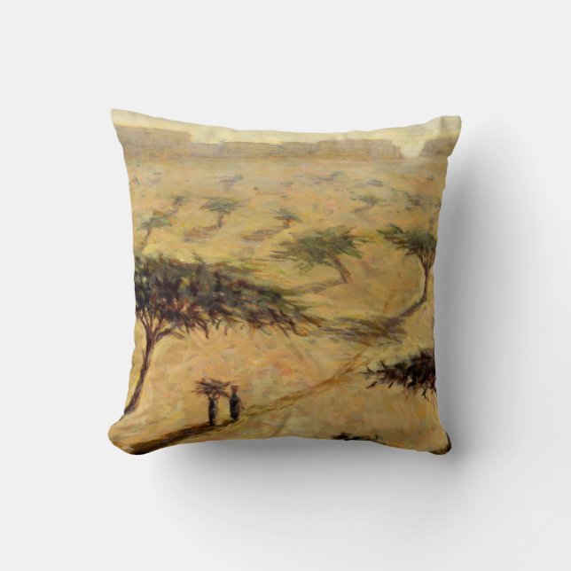 Coussin Paysage sahélien 2002 (Recto)