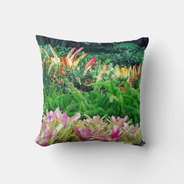 Coussin Paysage tropical (Recto)