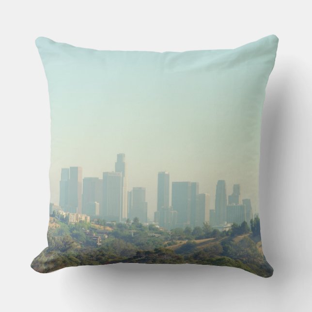 Coussin Paysage urbain de Los Angeles (Recto)