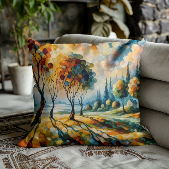 Coussin Paysage Vif (Créateur téléchargé)