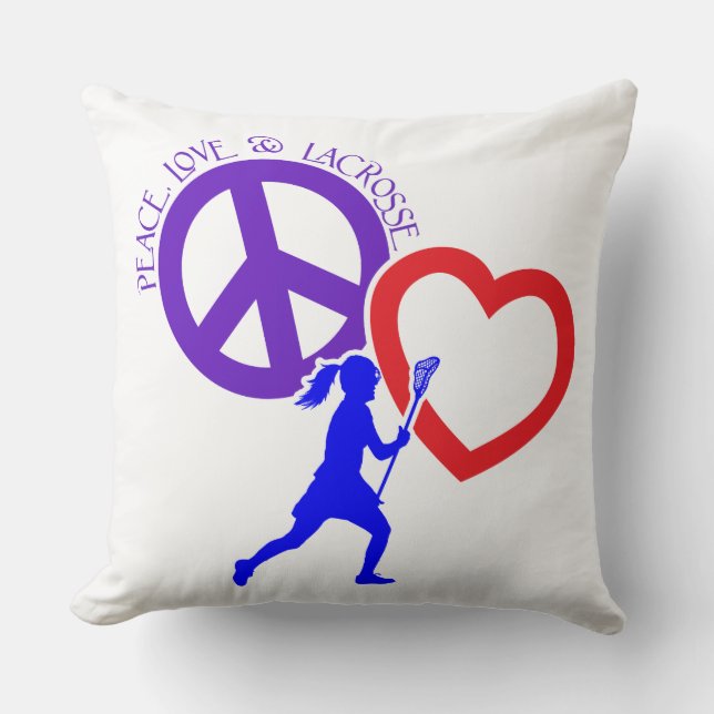 COUSSIN PEACE-LOVE-LACROSSE (Recto)