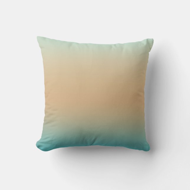 Coussin Peach Aqua Ombre (Recto)