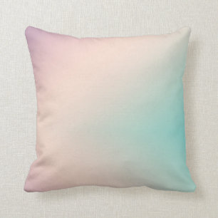 Coussin Peach Aqua Tie Dye Ombre