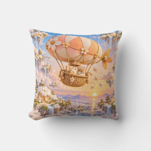 Coussin Peach Blossom Airship Floating Cottages