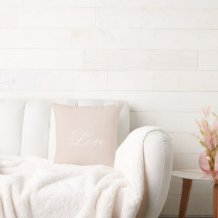 Coussin Peach Blush Love Toujours Mariage
