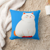Coussin Peaches, le Chat Sourire (Couverture)