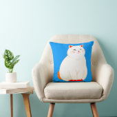 Coussin Peaches, le Chat Sourire (Chaise)