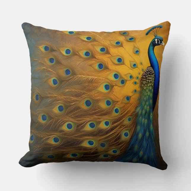 Coussin Peacock de rêve (Recto)