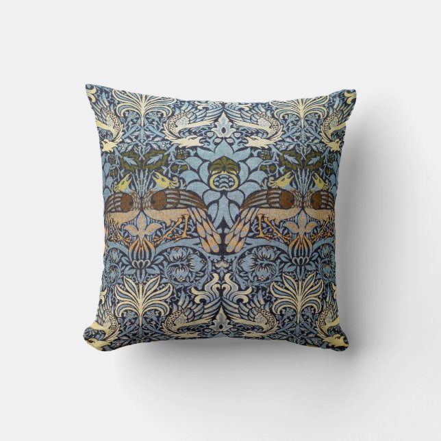 Coussin Peacock et Dragon, William Morris (Recto)