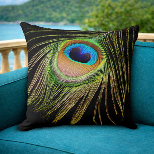 Coussin Peacock Feather