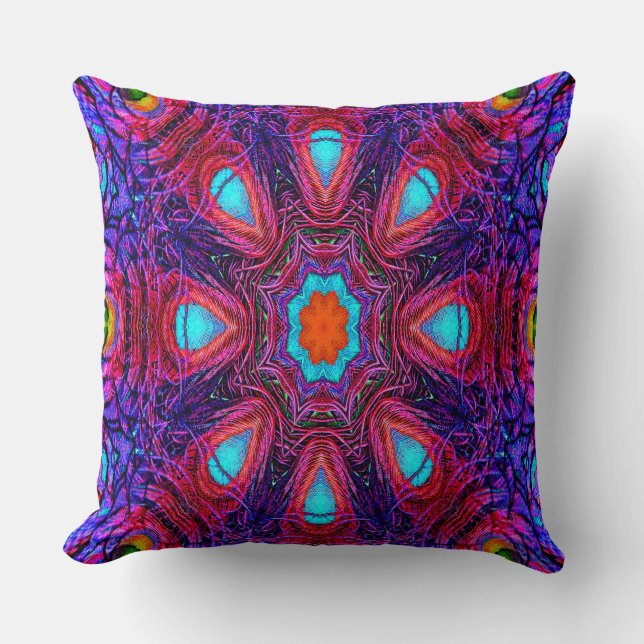 Coussin Peacock Mandala... (Recto)