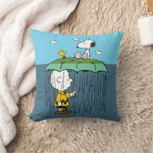 Coussin Peanuts Jour Ensoleillé Jour Pluvieux Moitié & M