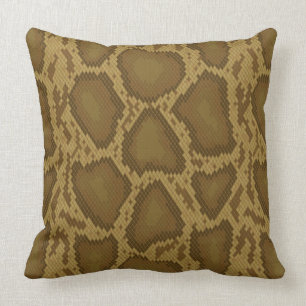 Coussin Peau de serpent, motif de reptile