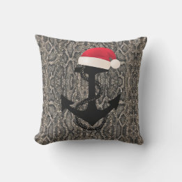Coussin peau de serpent nautique ANCRE + CHAPEAU DE PÈRE N