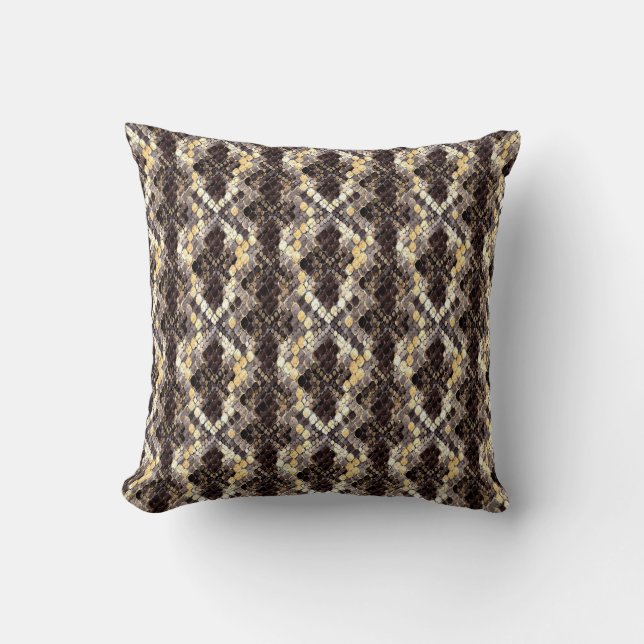Coussin Peau de serpent, Python, Anaconda, peau, reptile (Recto)