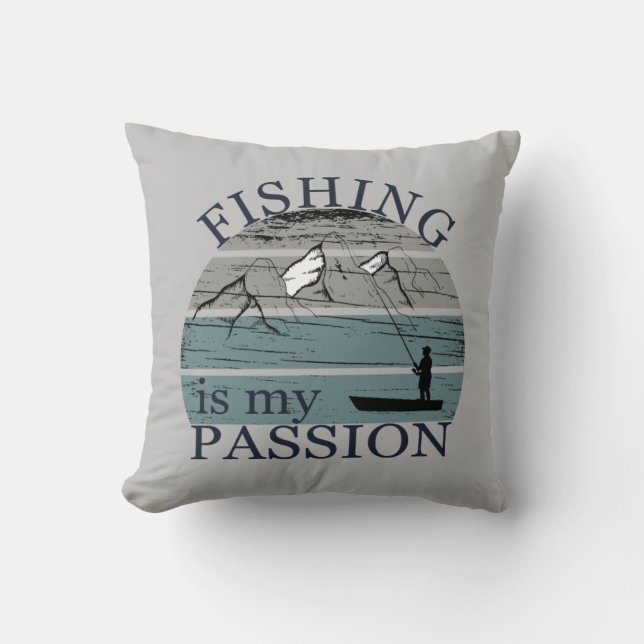 Coussin Pêche amusante disant (Recto)