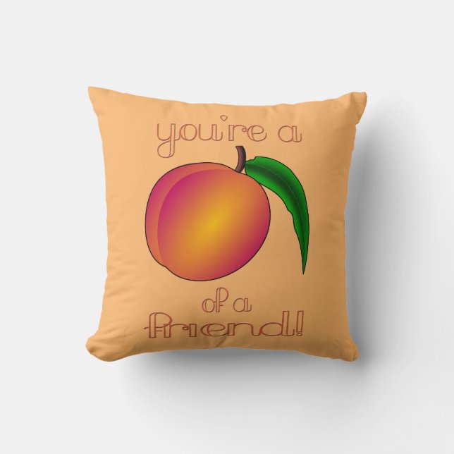 Coussin Pêche d'un ami (Recto)