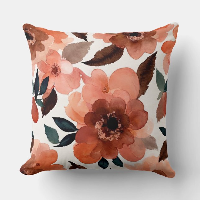 Coussin Pêche et flore terrestre (Recto)