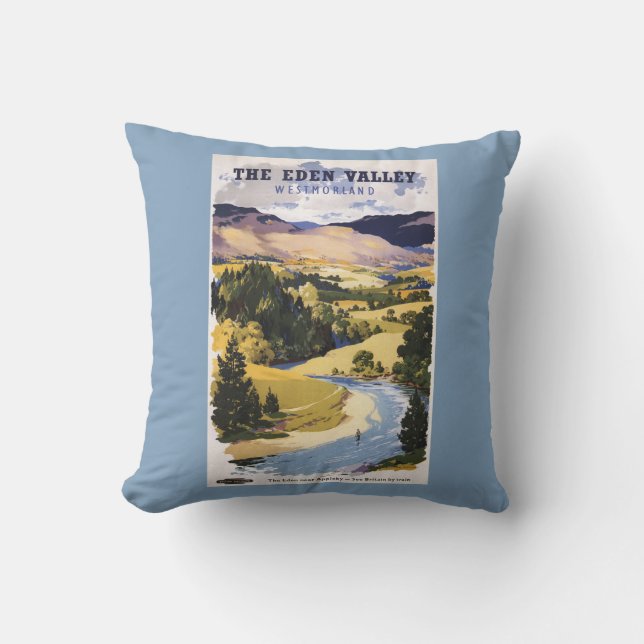 Coussin Pêcheur dans la vallée d'Éden (Recto)