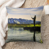 Coussin Pêcheur du lac Mountain (Couverture)