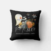 Coussin Peek-A-Boo | Petit fantôme Monogrammé Halloween (Recto)