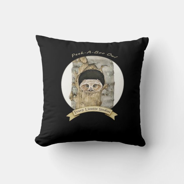 Coussin Peekaboo Mème Design Pour Halloween (Recto)