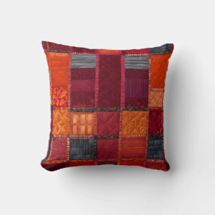 Coussin Peigne colorée Quilt Art Carré Jeu d'oreiller