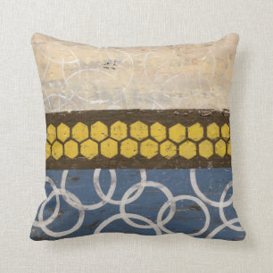 Coussin Peigne de miel Abstrait I