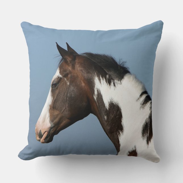 Coussin Peignez le Headshot 1 de cheval (Recto)