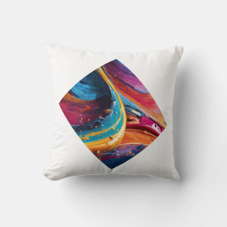 Coussin peint à la main