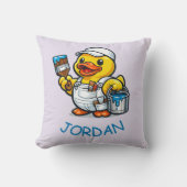 Coussin Peintre Canard en Caoutchouc (Recto)