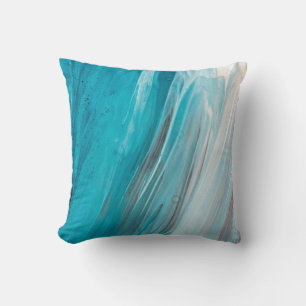 Coussin Peinture à la gouache dessinée à la main. Arrière-