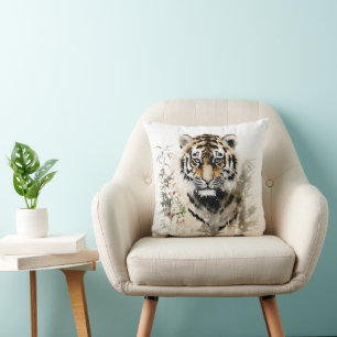 Coussin Peinture à l'encre de Tiger Cub