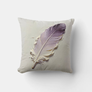 Coussin Peinture à l'huile 3D élégante Th Violet dégradé d