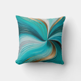 Coussin Peinture à l'huile colorée Carré Jeu d'oreiller