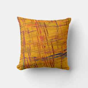 Coussin Peinture à l'huile décorative. Art dynamique et dy