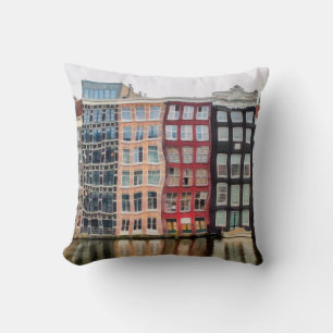 Coussin Peinture à l'huile. OEuvre acrylique. Dessin aquar