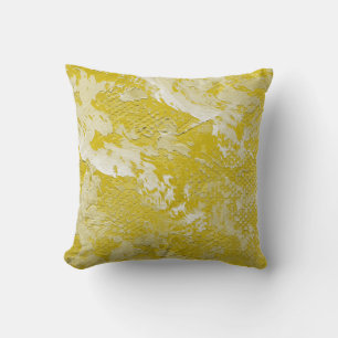 Coussin Peinture à l'huile Texture lumineuse