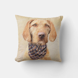 Coussin Peinture à poils durs Vizsla - Jolie Art Original