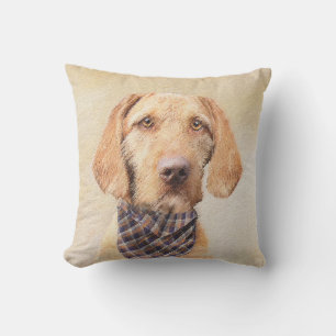 Coussin Peinture à poils durs Vizsla - Jolie Art Original